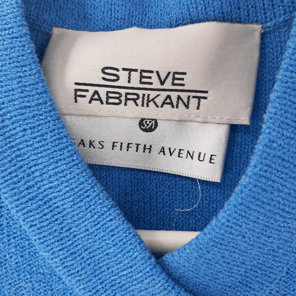 Steve Fabrikant VINTAGE blue wool blend dress md - Picture 5 of 8